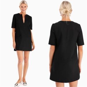 Emerson Fry Black Twill Shift Dress Sz XS